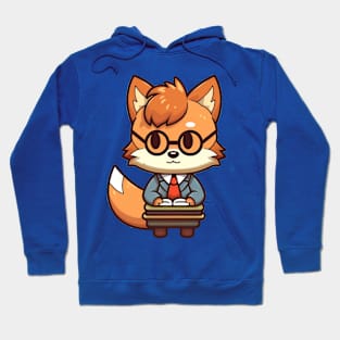 Cute fox student Hoodie